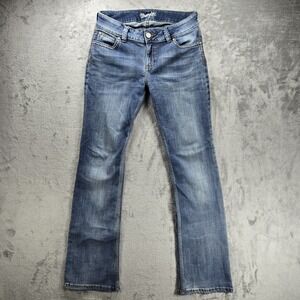 Wrangler Women's Retro Sadie Bootcut Jeans 9/10 x 34 Thick Stitch Western